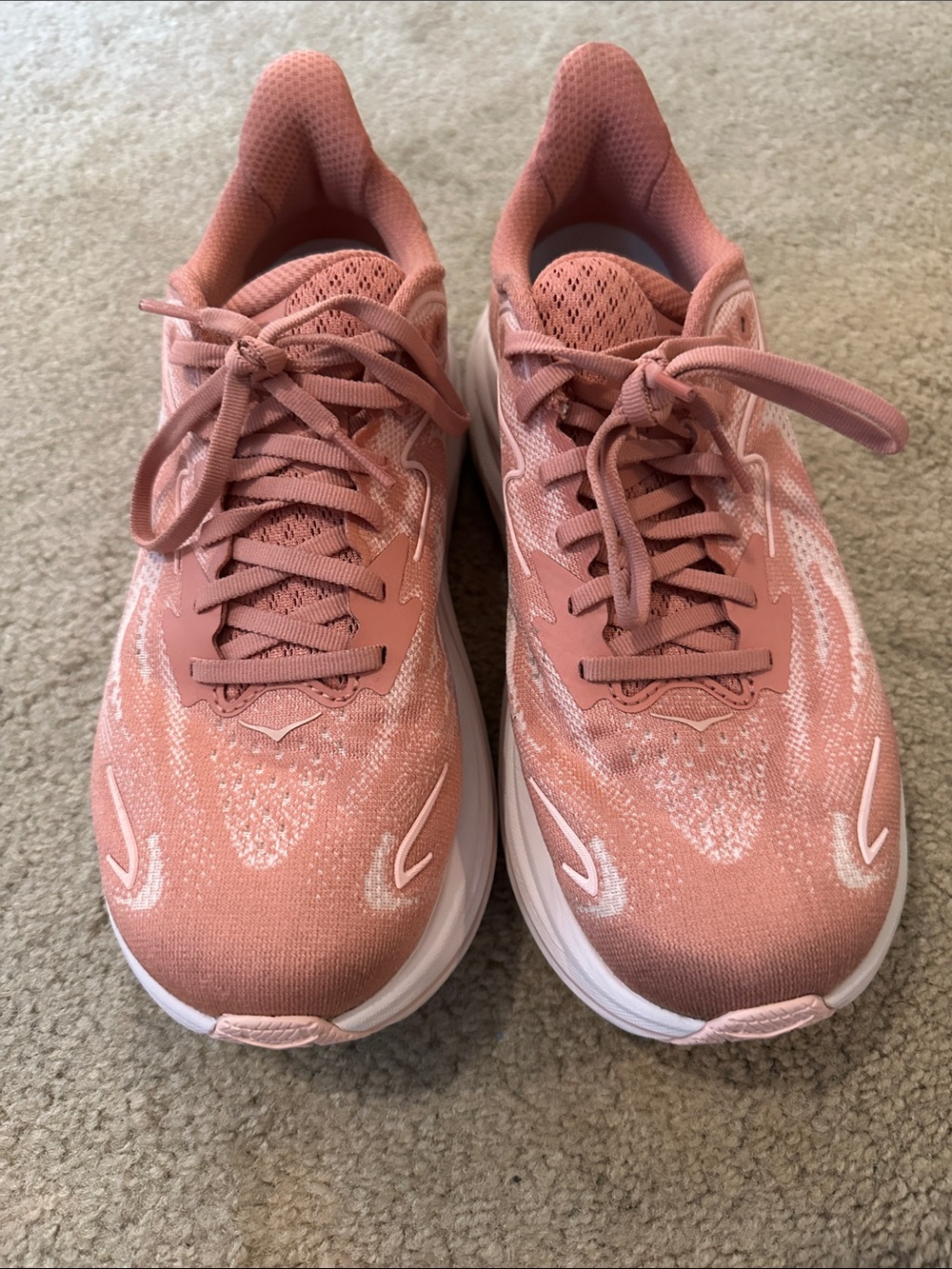 Hoka Clifton 10 Women's Coral Pink Running Shoes